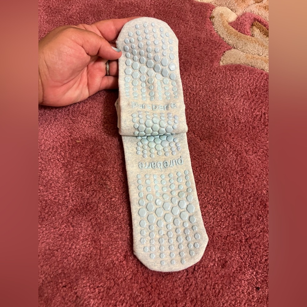 Pure Barre Light Blue 'Bride' Low-Cut Grip Socks NWT - Picture 4 of 7
